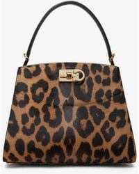 Ferragamo - The New Studio Leopard Box Bag - Lyst