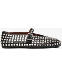 Alaïa - Strass Ballet Flats - Lyst