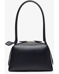 Alaïa - Le Bouledogue Small Black Leather Bag - Lyst