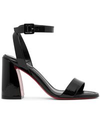 Christian Louboutin - Miss Sabina 85 Black Patent Sandals - Lyst