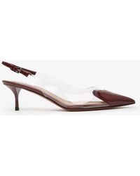 Alaïa - Coeur 55 Dark Patent Slingbacks - Lyst