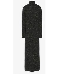 The Row - Melani Charcoal Melange Cashmere Dress - Lyst