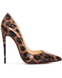 Christian Louboutin So Kate 120 Patent Glitter Leo-gold - Metallic