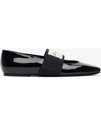 Givenchy - Black Logo Ballerinas - Lyst