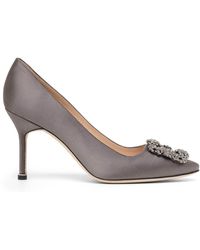 Dark grey store satin shoes