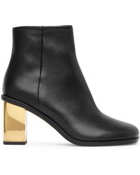 Chloé - Rebecca Black Leather Ankle Boots - Lyst
