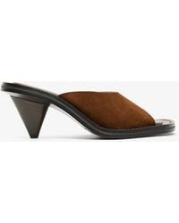 Phoebe Philo - Strap 95 Khaki Mules - Lyst