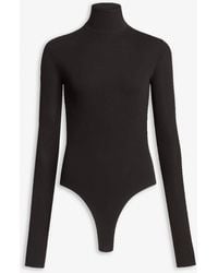 Alaïa - Heart Black Jersey Body - Lyst