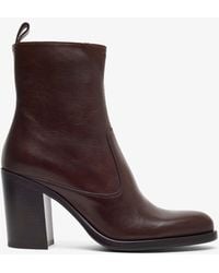 Chloé - Phoenix Dark Brown Leather Boots - Lyst