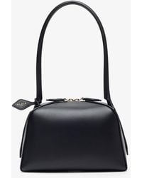 Alaïa - Le Bouledogue Small Black Leather Bag - Lyst