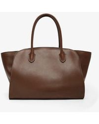 The Row - Marlo 12 Dark Brown Tote Bag - Lyst
