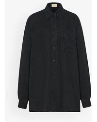 The Row - Nesson Linen Shirt - Lyst