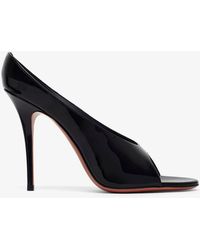 AMINA MUADDI - Anok 105 Patent Black Mules - Lyst