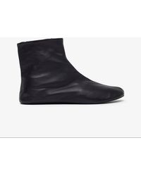 The Row - Stella Black Leather Boots - Lyst