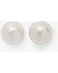 Givenchy - Curve Silvery Medium Earrings - Lyst
