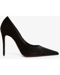 Christian Louboutin - Kate Max 100 Black Velvet Pumps - Lyst