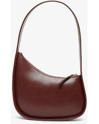 The Row - Half Moon Burgundy Leather Bag - Lyst