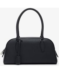 The Row - India E/w Small Black Leather Bag - Lyst