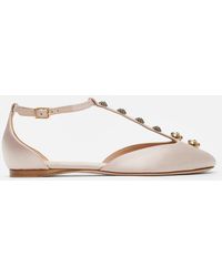 Chloé - Celeste Blushy Satin Ballerinas - Lyst