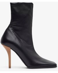 Alaïa - Black 90 Leather Ankle Boots - Lyst
