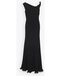 The Row - Violetta Black Silk Dress - Lyst