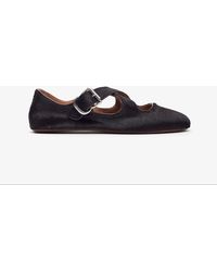 Alaïa - Criss Cross Ballet Flats - Lyst