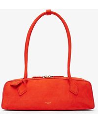 Alaïa - Le Teckel Medium Orange Suede Bag - Lyst