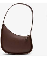 The Row - Half Moon Brown Leather Bag - Lyst
