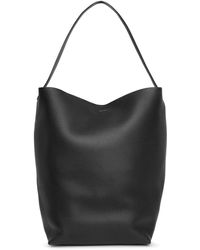 The Row - Large N/s Black Leather Park Tote Bag - Lyst