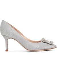 Silver Glitter Pumps for - Up 53% off at Lyst.com