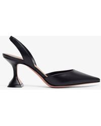AMINA MUADDI - Holli Sling 70 Black Leather Pumps - Lyst