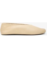 The Row - Stella Butter Shearling Ballet Flats - Lyst