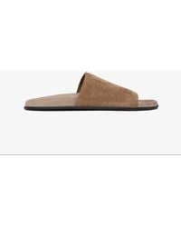 The Row - Hugh Dark Green Slides - Lyst