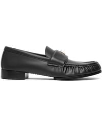 Givenchy - 4g Black Leather Loafers - Lyst