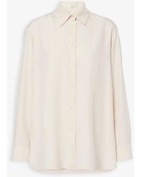The Row - Sisilia Porcelain White Silk Shirt - Lyst