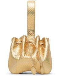 Alaïa - Rose Marie Gold Bracelet Bag - Lyst