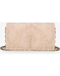 Christian Louboutin - Bettina Crepe Satin Light Blush Clutch - Lyst