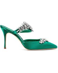 manolo blahnik lurum green