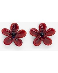 Alaïa - Bloom Red Glass Earrings - Lyst