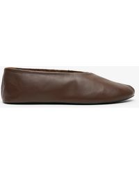 The Row - Stella Medium Shearling Ballet Flats - Lyst