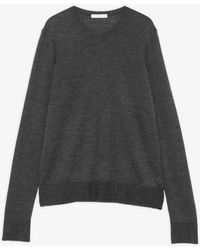 The Row - Ondre Anthracite Cashmere Top - Lyst
