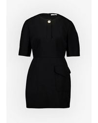 Givenchy - Cocoon Wool Grain De Poudre Minidress - Lyst