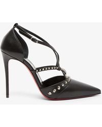 Christian Louboutin - Tatooshka 100 Spiked Leather Pumps - Lyst