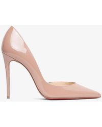 Christian Louboutin - Iriza 100 Beige Patent Pump - Lyst