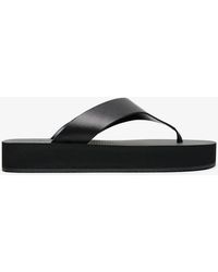 The Row - Dune Flatform Ginza Black Slides - Lyst