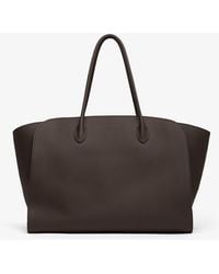 The Row - Marlo 17 Brown Leather Bag - Lyst