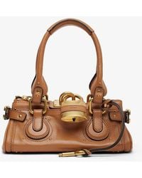 Chloé - Paddington Small Brown Leather Bag - Lyst