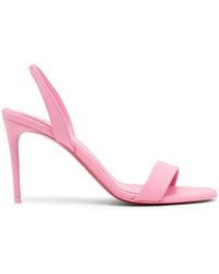Christian Louboutin - O Marylin 85 Pink Leather Sandals - Lyst