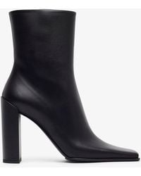 Alaïa - Square 90 Black Ankle Boots - Lyst