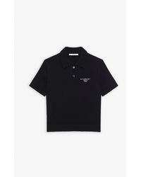 Givenchy - Short Sleeve Black Polo Shirt - Lyst
